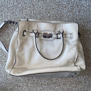 Michael Kors large white/cream satchel purse